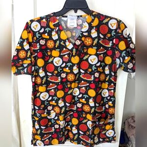 UA Scrubs Thanksgiving Themed Women's Top